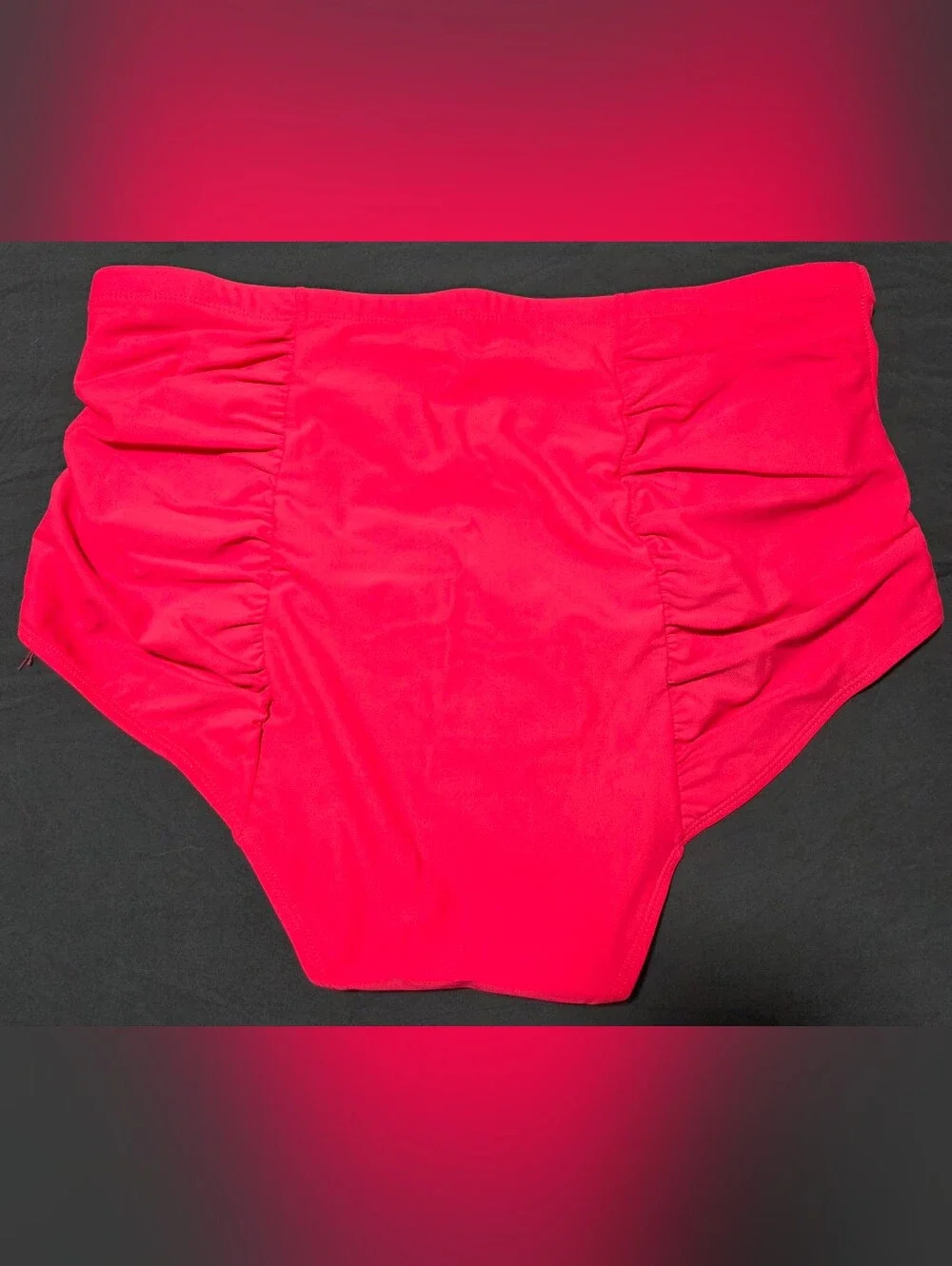 torrid High-Waist Ruched Bikini Bottoms - Neon Pink